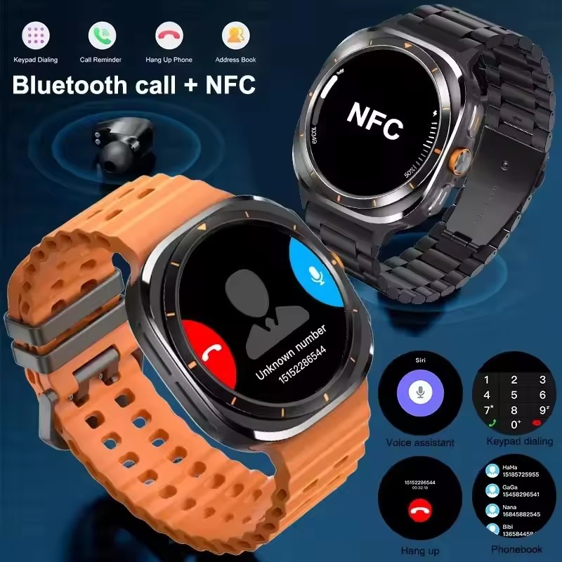 ใหม่ DT Watch 7 Ultra Smart Watch GPS NFC 3D GPS กีฬาฟิตเนสติดตามเมนูกันน้ํากีฬาสมาร์ทนาฬิกา