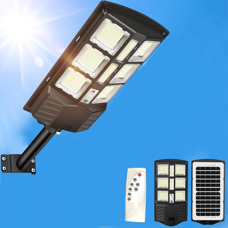 JINDIAN JD-8300L (300W) โคมไฟพลังงานแสงอาทิตย์ - เทาแดด