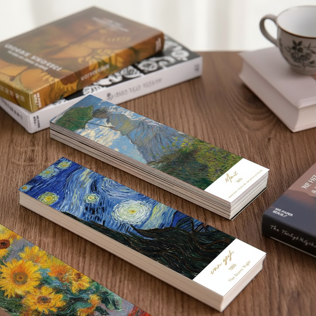 ที่คั่นหนังสือภาพวาดสีน้ํามัน 30 ชิ้น ที่คั่นหน้ากระดาษอเนกประสงค์สําหรับอ่านหนังสือ