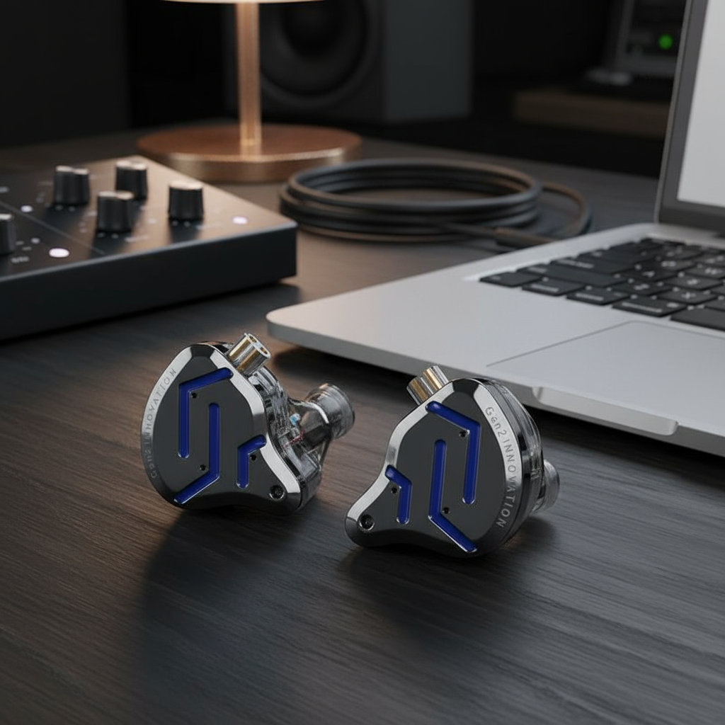 หูฟังอินเอียร์ KZ ZSN PRO 2 หูฟังมีสายแบบอินเอียร์ พร้อมไมโครโฟนและเบสหนัก