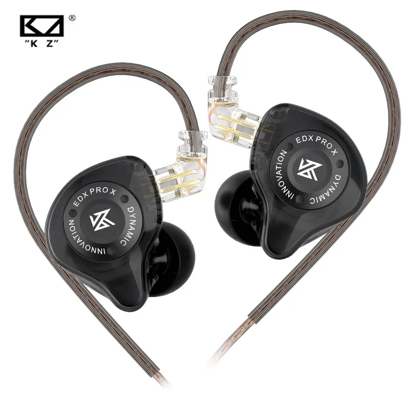 KZ EDX PRO X หูฟังอินเอียร์แบบไดนามิก เสียงเบสไฮไฟ สําหรับเล่นกีฬา ตัดเสียงรบกวน รุ่น KZ ZSTX ZSN EDC EDA ZVX