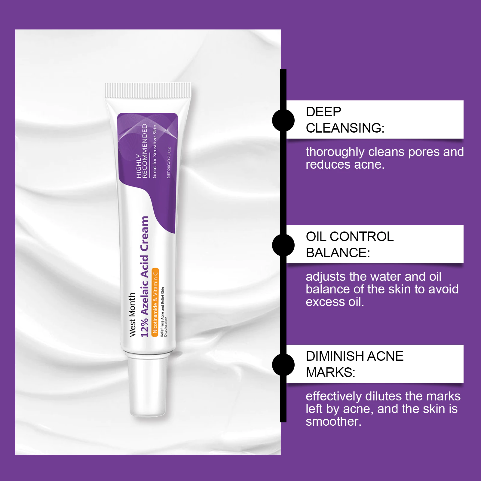 Azelaic Acid Serum: สูตรไฮยาลูโรนิก แอนด์ ไนอาซินาไมด์ ไบรท์เทนนิ่ง  สกินแคร์ ของขวัญสําหรับผู้หญิง thumbnail 7