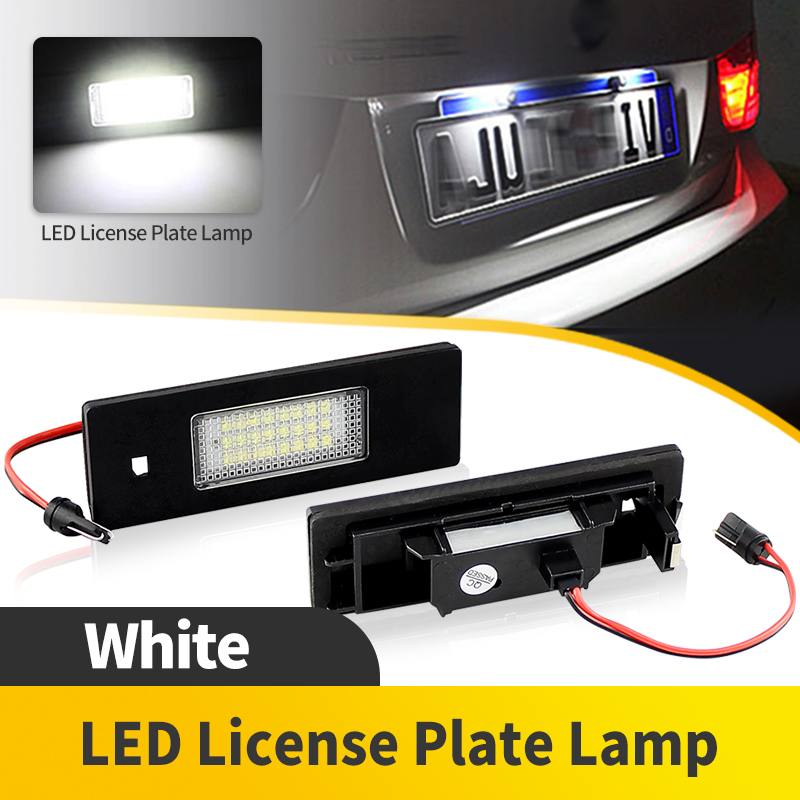 Oem 2pcs ไฟป้ายทะเบียน LED สําหรับ Bmw 1/6 Series E81 E87 F20 F21 F06 F12 F13 Z4 E85 E86 E89 X2