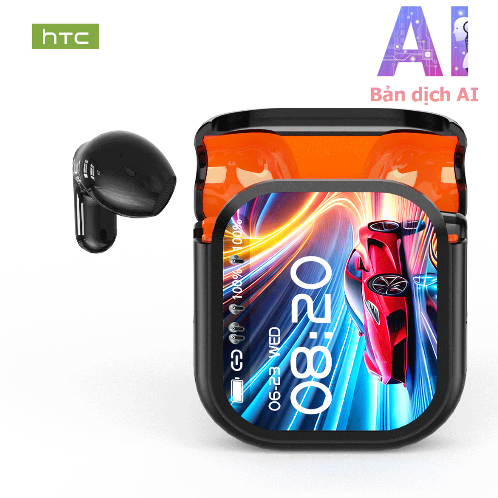 หูฟังเอียร์โฟน HTC NE20 หน้าจอ LED อัจฉริยะ เทคโนโลยีตัดเสียงรบกวน HiFi Sound หูฟังไร้สายสําหรับสมาร
