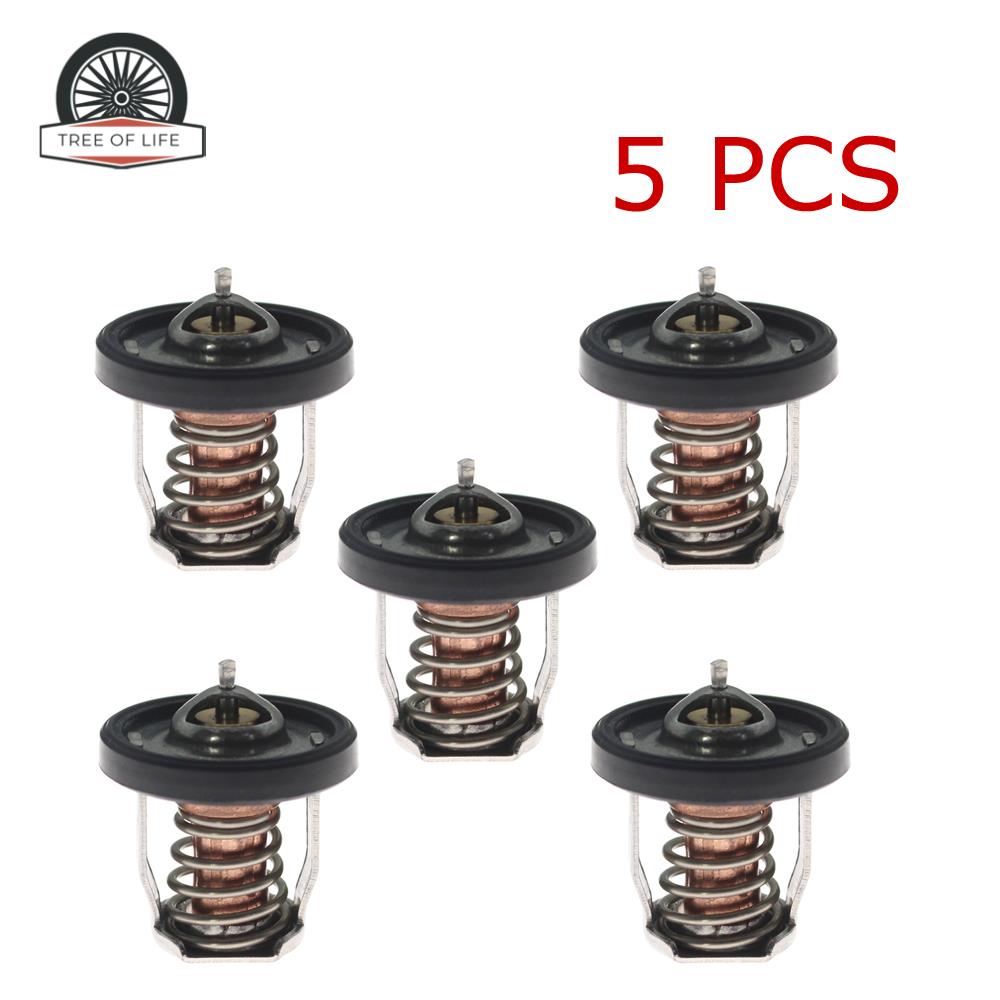 เทอร์โมสตัท 50°C 5 ชิ้นสําหรับ Suzuki Marine เครื่องยนต์นอก Df2.5 2006 + Df4 Df5 Df6 Df9.9b Df15a Df