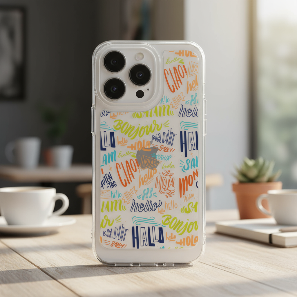 เคสกันกระแทกแบบใส Art Font สําหรับ iPhone 15 XS Max 14 Pro Max 7 Plus 13 12 Pro 11