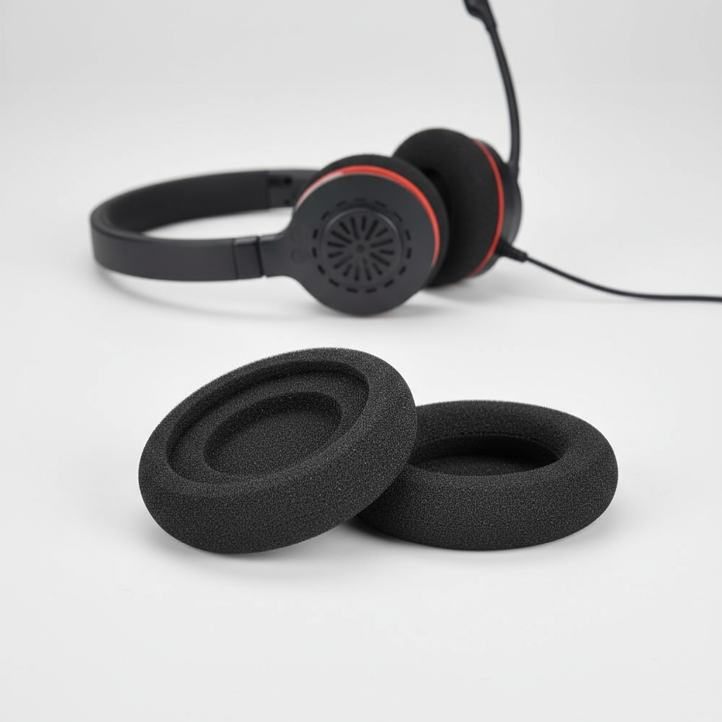 แผ่นรองหูฟังสํารองสําหรับหูฟัง Jabra Evolve 20 20se 30 30II 40 65 65 ทําจากเมมโมรี่โฟมเนื้อนุ่ม