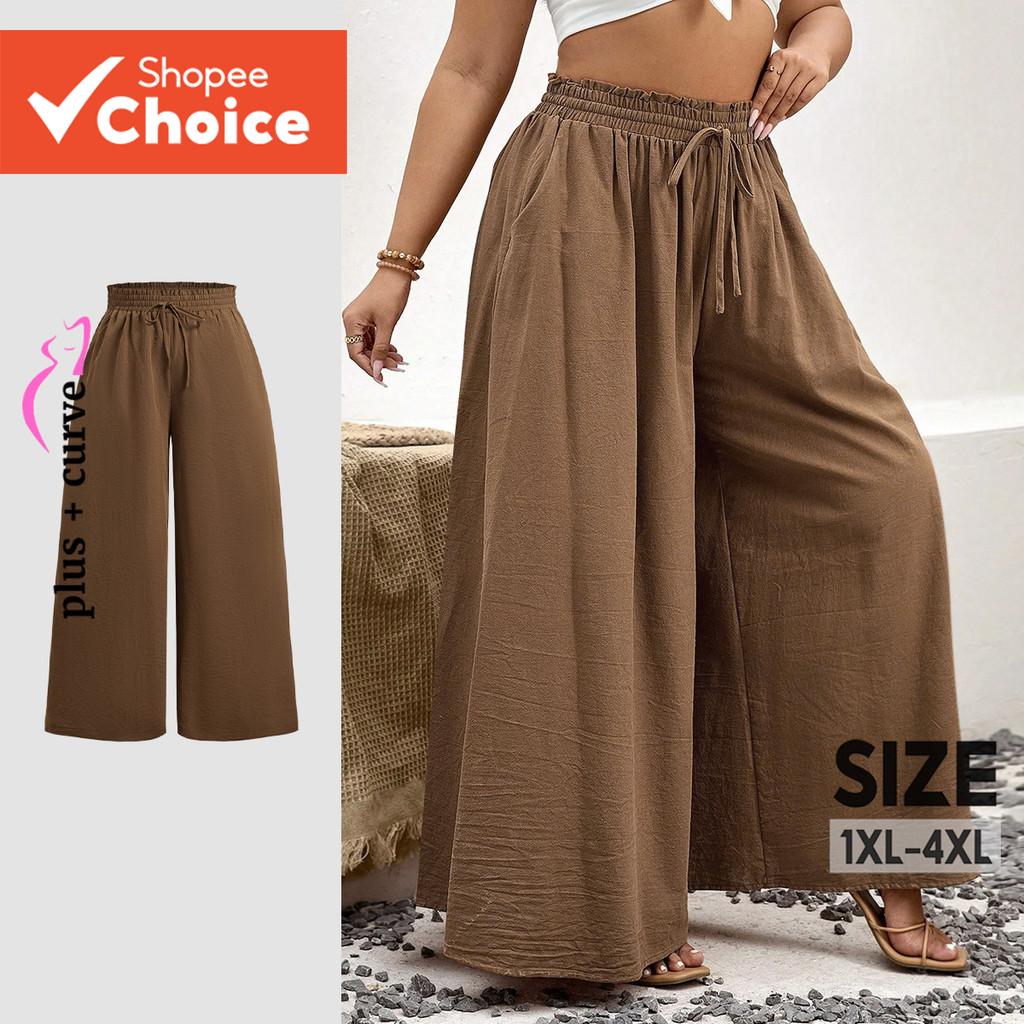 ผู้หญิงกางเกงลําลอง Lace Up Pocket Good Texture ฤดูใบไม้ผลิ/ฤดูร้อนสีน้ําตาลกางเกง LBR25LD182