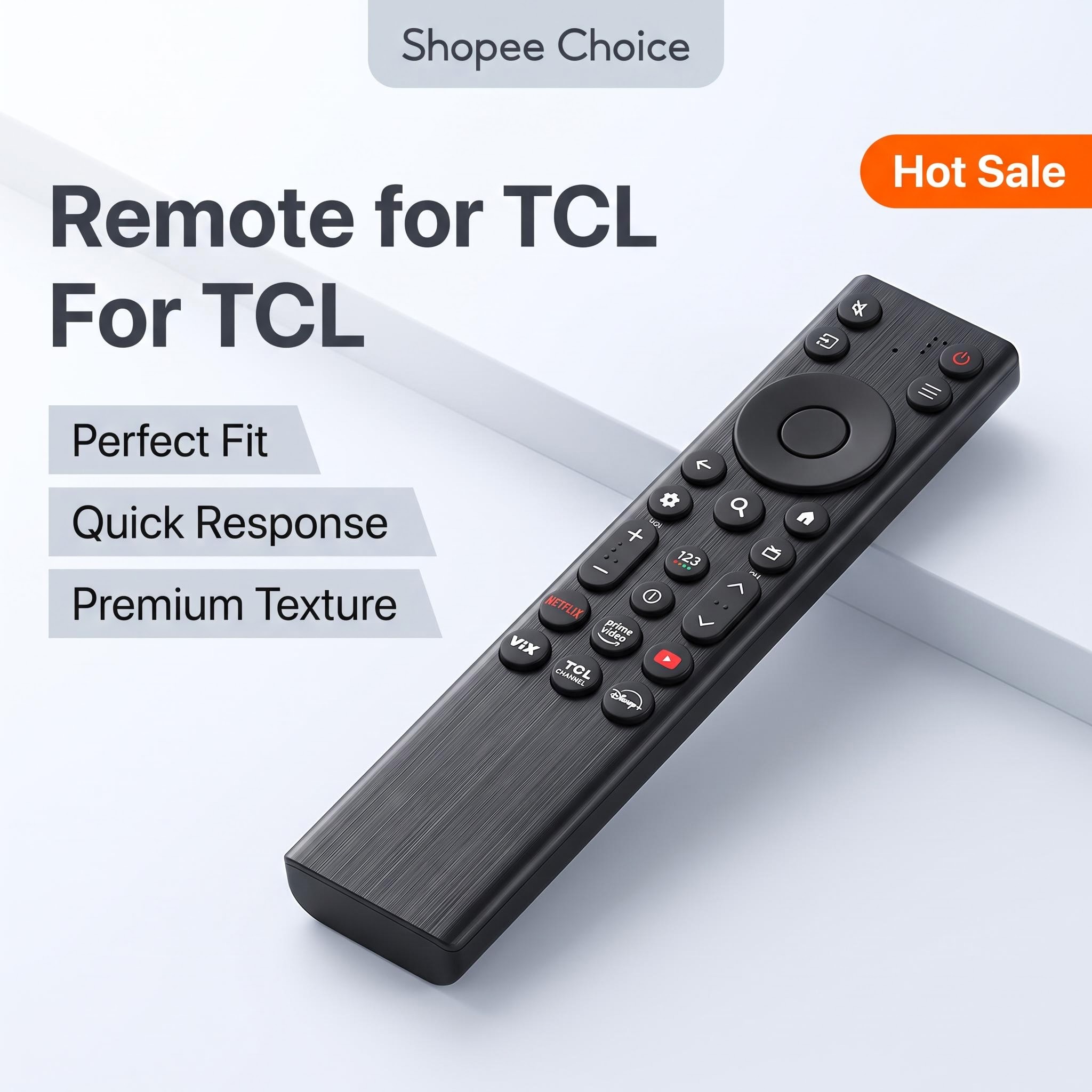 รีโมทคอนโทรลสําหรับ TCL QD-Mini LED 4K สมาร์ททีวี 55QM6K 65QM6K 75QM6K 55QM7K 65QM7K 75QM7K 85QM6K 8