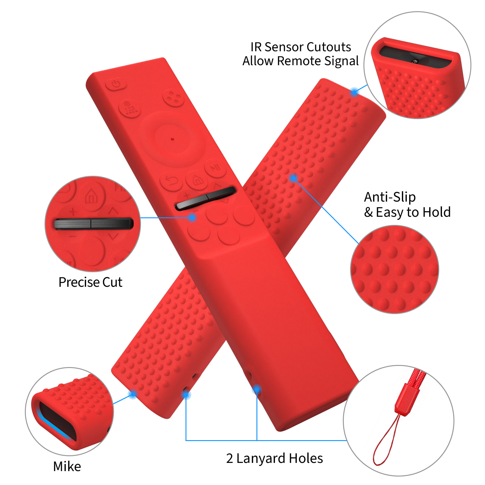 ใช้สําหรับปลอกซิลิโคนป้องกันรีโมท Samsung BN59 ซีรีส์ 01393 01388 ซีรีส์ CU7000
