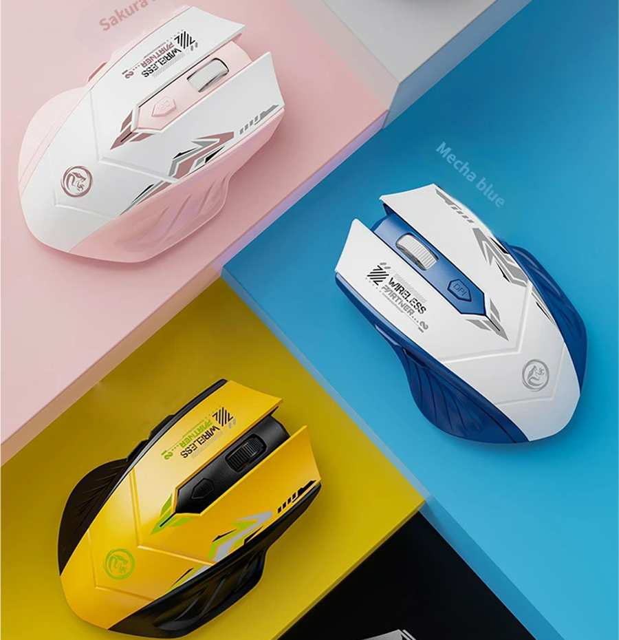 Ergonomic Computer เมาส์แบบชาร์จไฟได้ dual mode BT5.0 2.4G เมาส์ไร้สายสําหรับแล็ปท็อป