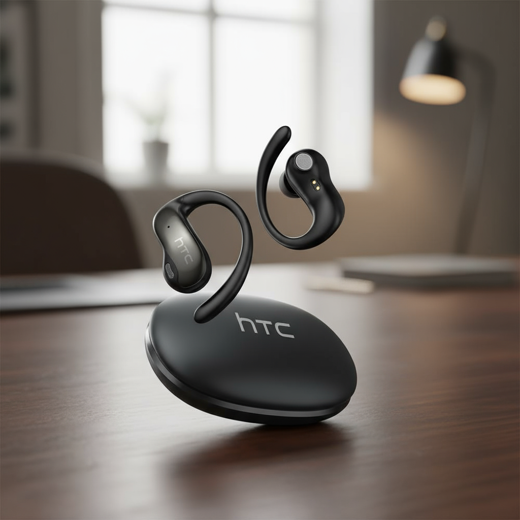 HTC NE19 หูฟังบลูทูธ 5.4 พร้อมแปลภาษา AI 135 ภาษา หูฟังไร้สาย HiFi พร้อมไมค์ในตัว