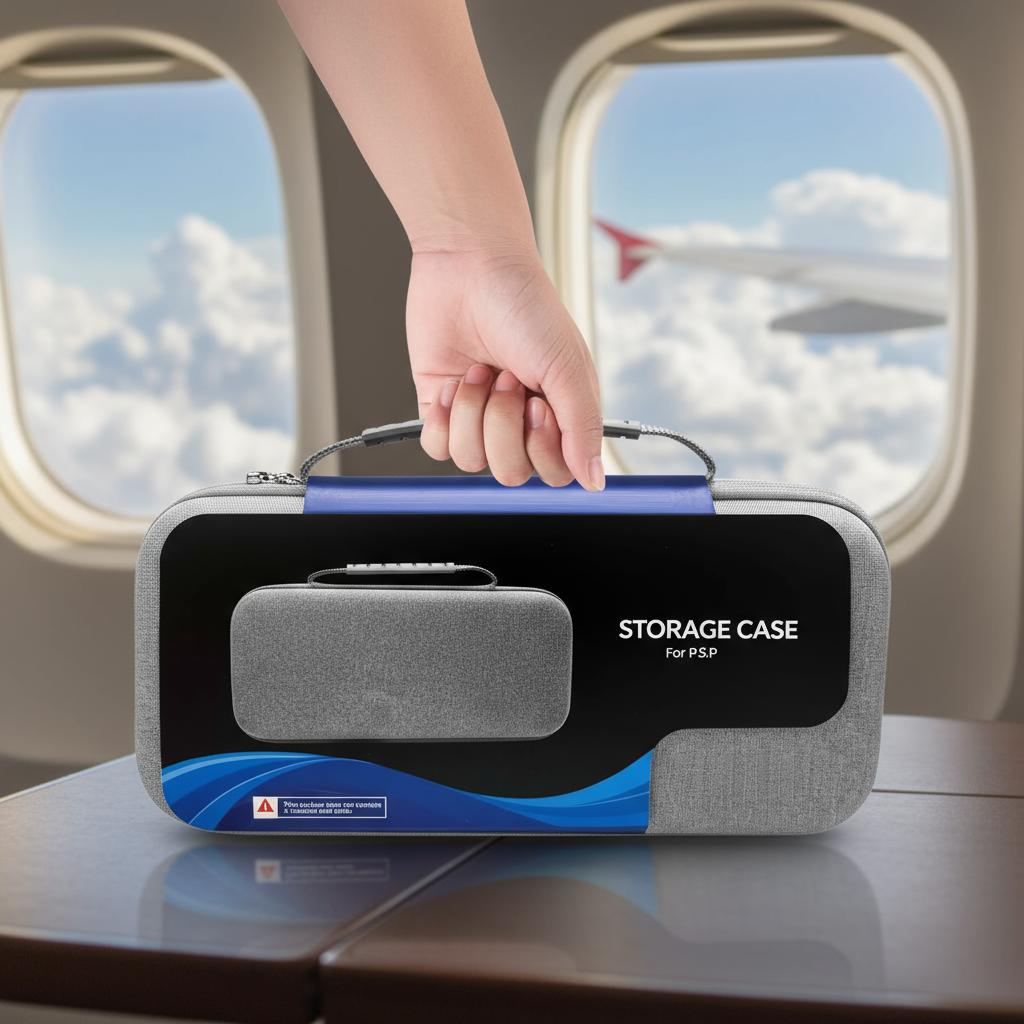 กระเป๋าเดินทางป้องกันสําหรับเครื่องเล่นระยะไกล Playstation Portal, เคสแข็ง EVA กันกระแทก พร้อมที่เก็