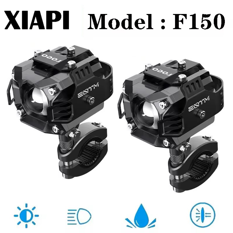 Future Eyes F150 LED สปอตไลท์รถจักรยานยนต์ 6000 Lm คานเสริม Far ใกล้ Tangent เลนส์กระพริบสําหรับรถยน