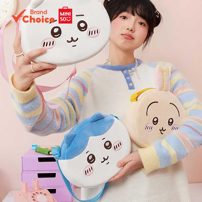 MINISO  กระเป๋าสะพายข้าง Chiikawa Series - Hachiware & Chiikawa Character Sling Bag