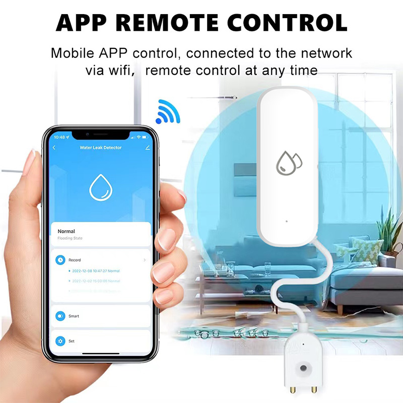 อื่นๆสําหรับ Tuya WiFi Zigbee สมาร์ทเซ็นเซอร์น้ํารั่วปลุกล้นระดับน้ําท่วมเครื่องตรวจจับรั่วสําหรับ Tuya APP ไร้สาย