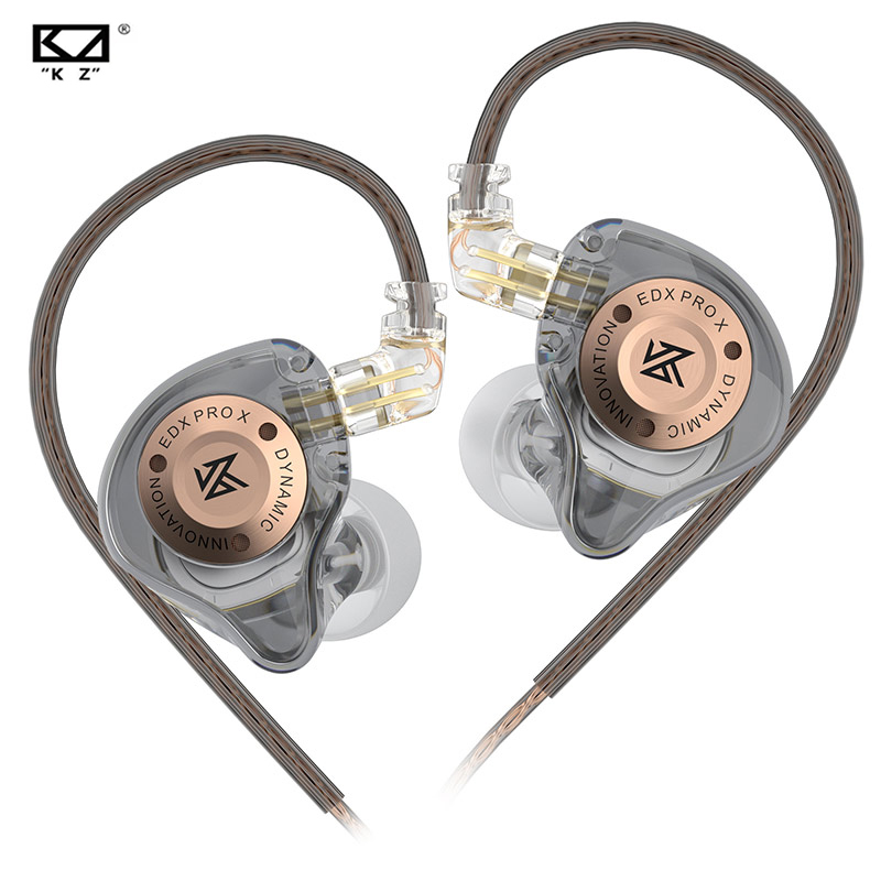 หูฟังเอียร์บัดแบบไดนามิก KZ EDX PRO X สําหรับกีฬา เบสแน่น ตัดเสียงรบกวน HIFI หูฟัง KZ EDX PROX ZSTX 