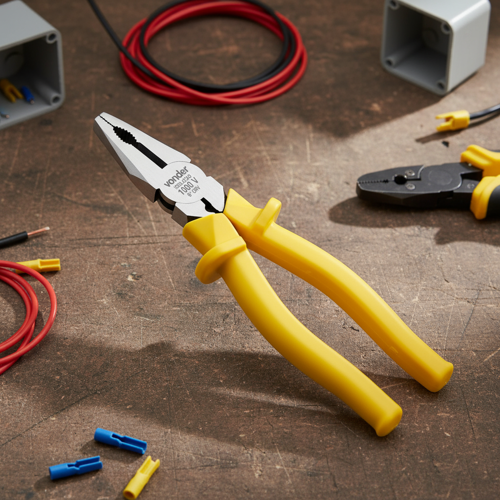 VONDER คีมอเนกประสงค์ 8 นิ้ว ฉนวน 1000V เครื่องมือสําหรับช่างไฟฟ้าและมืออาชีพ