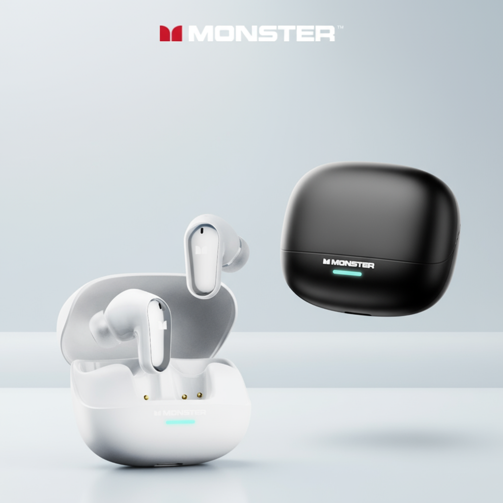 หูฟังไร้สาย Monster MQT52: ลดเสียงรบกวน, โหมดเกมมิ่ง, เชื่อมต่อคู่, แบตเตอรี่อึด, โทร HD