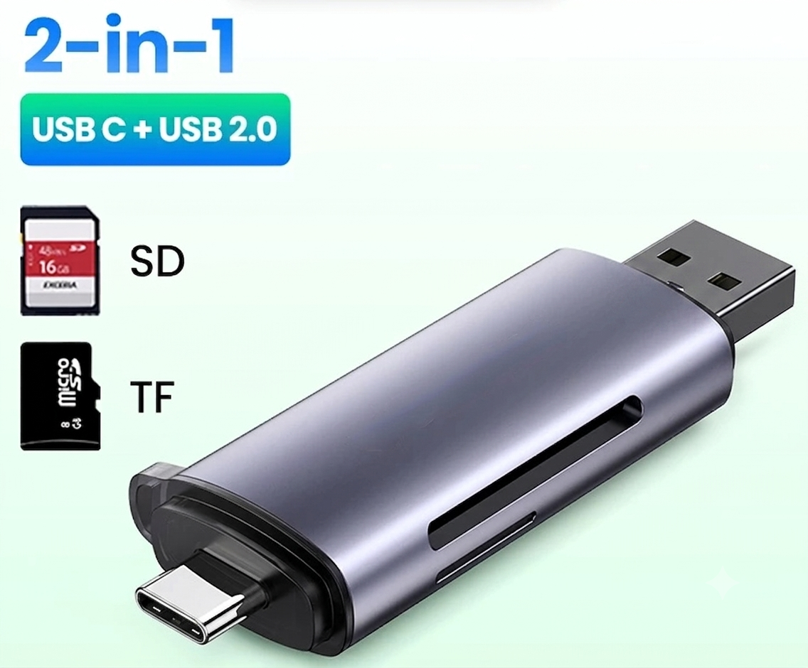 ฮับอ่านการ์ด USB-C ต่อ VGA + SD + MicroSD/TF สําหรับโทรศัพท์, พีซี, โน้ตบุ๊ก, Thunderbolt 3