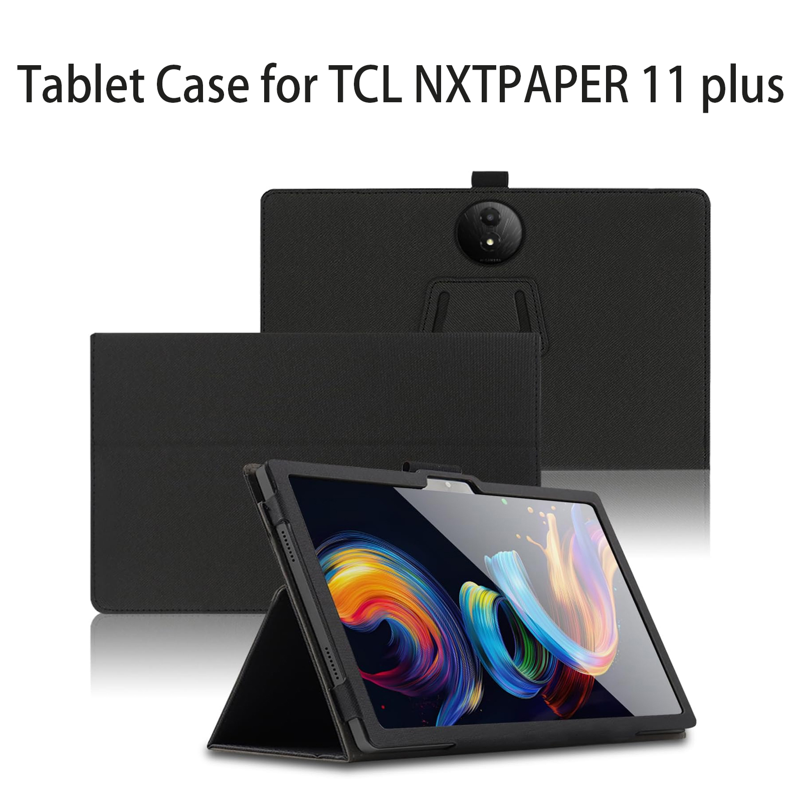 เคสแท็บเล็ตสําหรับ TCL Nxtpaper 11 Plus มีฟังก์ชันขาตั้ง กันกระแทก ผลิตจากวัสดุหนัง PU