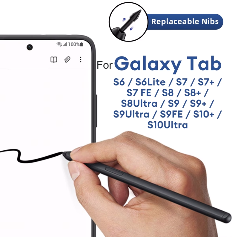 แท็บ S7 ปากกา S Pen ทดแทน สําหรับ Samsung Galaxy Tab S7 / S7+ / S8 / S8+ / S8 Ultra / S9 แท็บเล็ต ปา