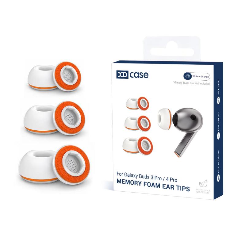 สําหรับ Samsung Galaxy Buds3 Pro / 4 Pro XDcase 3 คู่ซิลิโคนฟองน้ําเคล็ดลับหู, ขนาด S/M/L