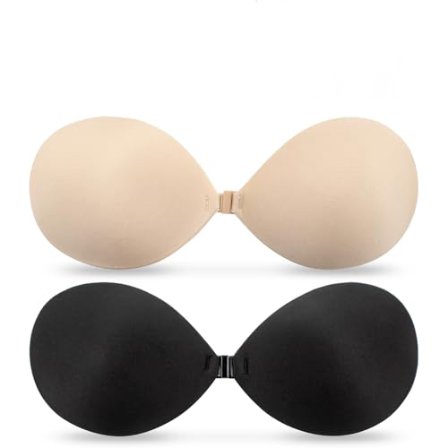 บราซิลิโคนแบบใช้ซ้ําได้ 4 ฤดูกาล สีดําSkin – Strapless & Backless สําหรับผู้หญิง (คัพ AD, All-Weather) ราคา ถูกที่สุด โปรบีเคเค