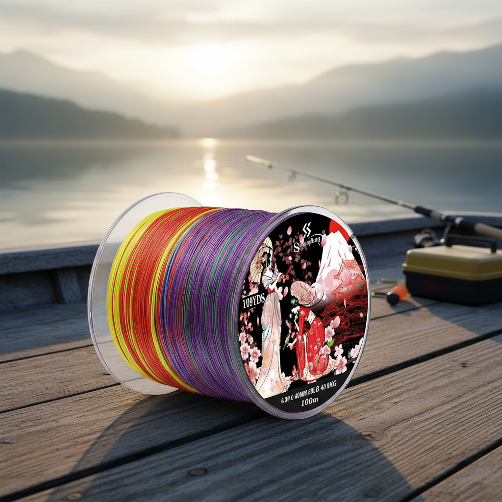 Sougayilang สายเบ็ดถัก X8 PE 8 เส้น ยาว 100 เมตร ขนาด 0.6#-6.0# (22-88LB) แข็งแรงพิเศษ สําหรับตกปลาใ