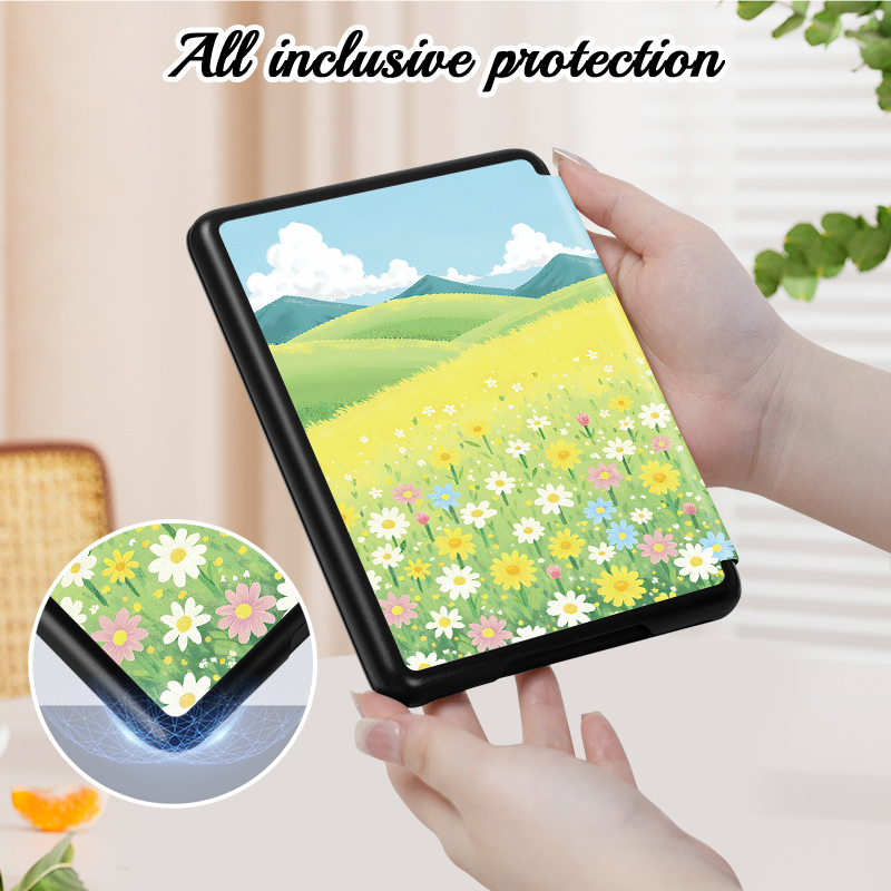เคสแข็งพิมพ์ลายสีสําหรับ Kindle รุ่นที่ 10, Kindle Paperwhite รุ่นที่ 11/12, ดีไซน์ที่บางเฉียบ, ของขวัญสําหรับทุกโอกาส - รูปที่ 6