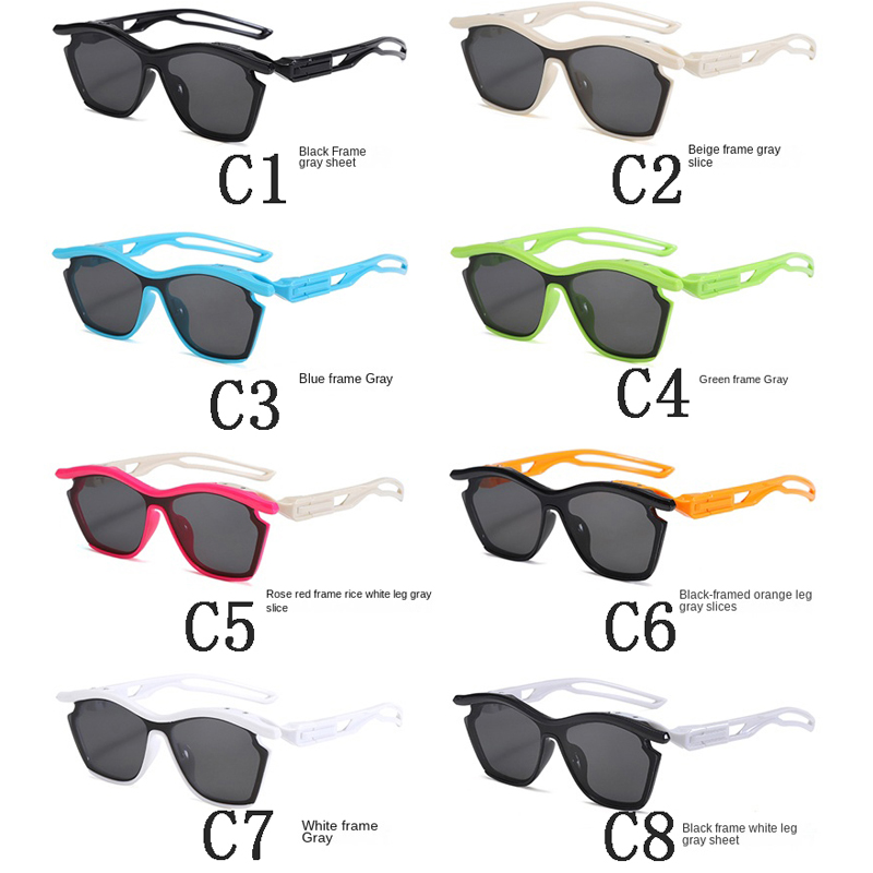 แว่นกันแดดแฟชั่นเด็กรุ่นใหม่ ป้องกันรังสียูวี กลางแจ้ง เด็กชาย เด็กหญิง กันแดด แว่นตาสําหรับเด็ก - รูปที่ 2