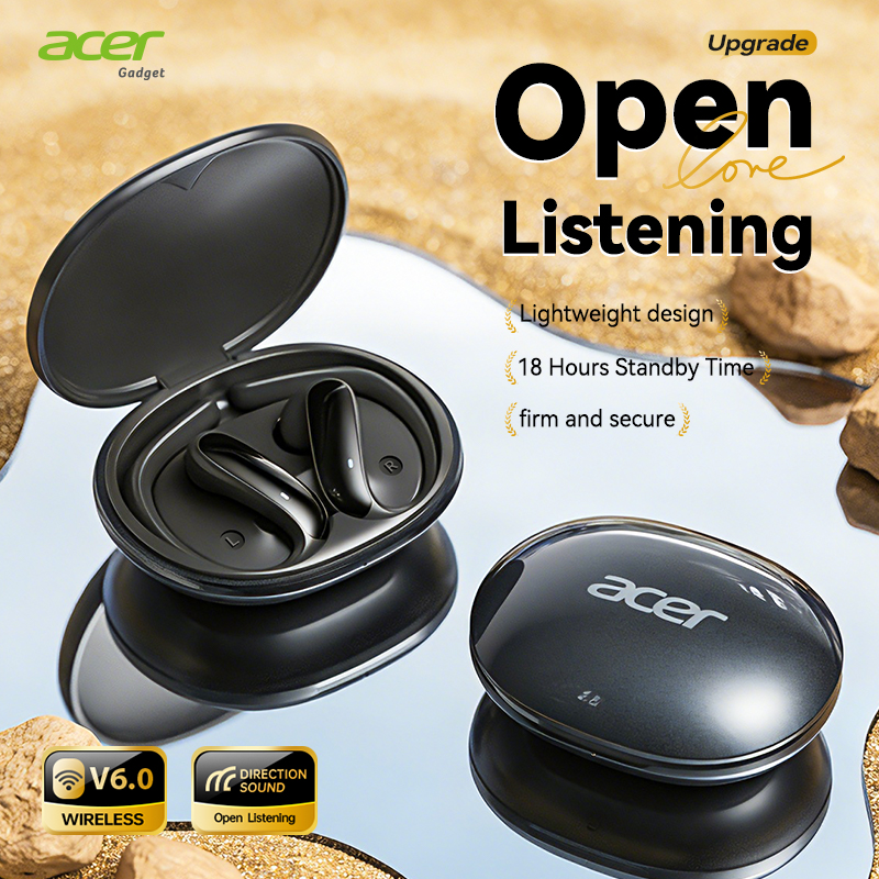 Acer OHR718 หูฟังไร้สายหูฟังพร้อมไมโครโฟนหูฟังบลูทูธ Type-C ทนทาน Abs ชุดหูฟังเชลล์สี่สีแฟชั่นสําหรั