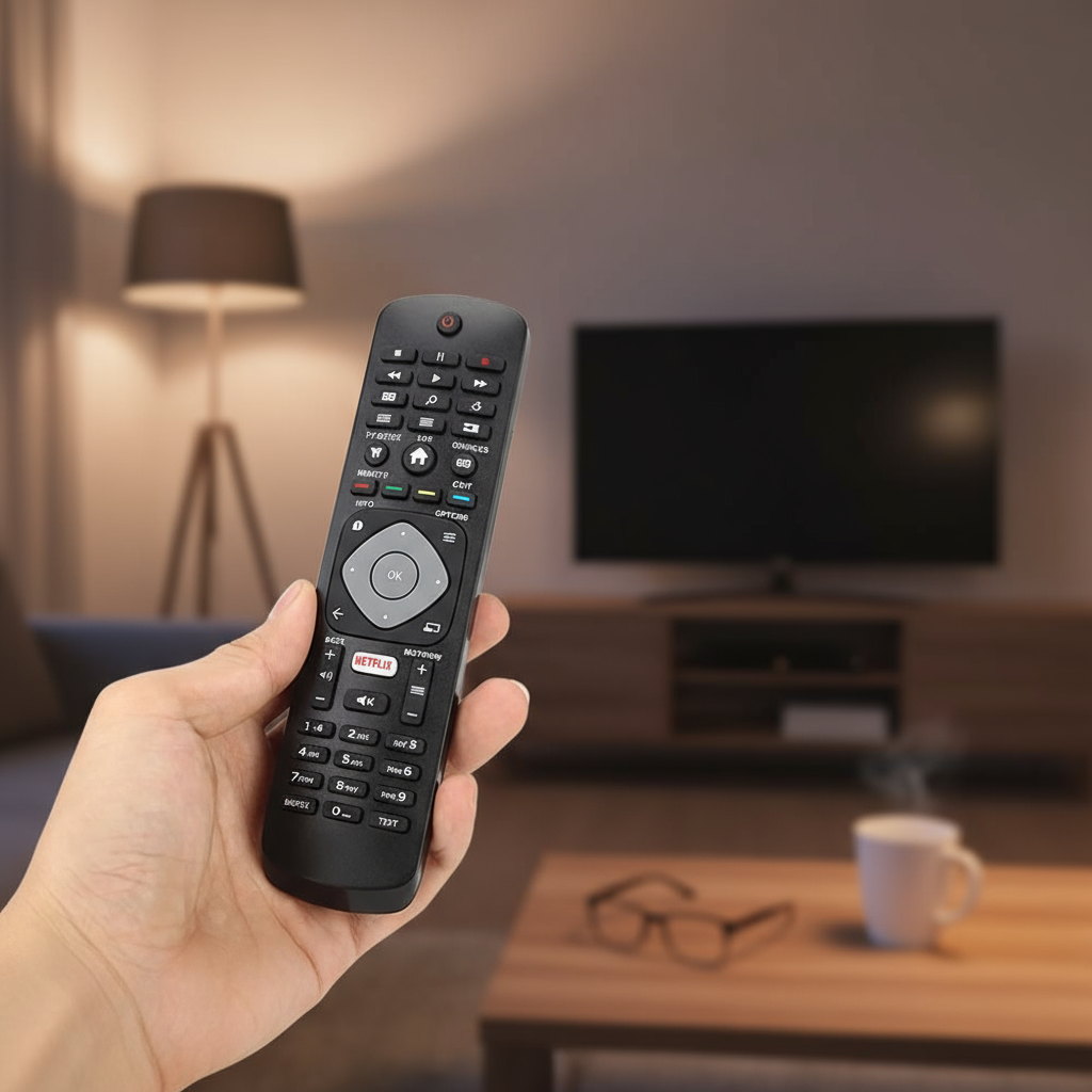 รีโมทคอนโทรลเปลี่ยนสําหรับทีวี Philips Smart LCD, Universal, Netflix, EN2BD27H
