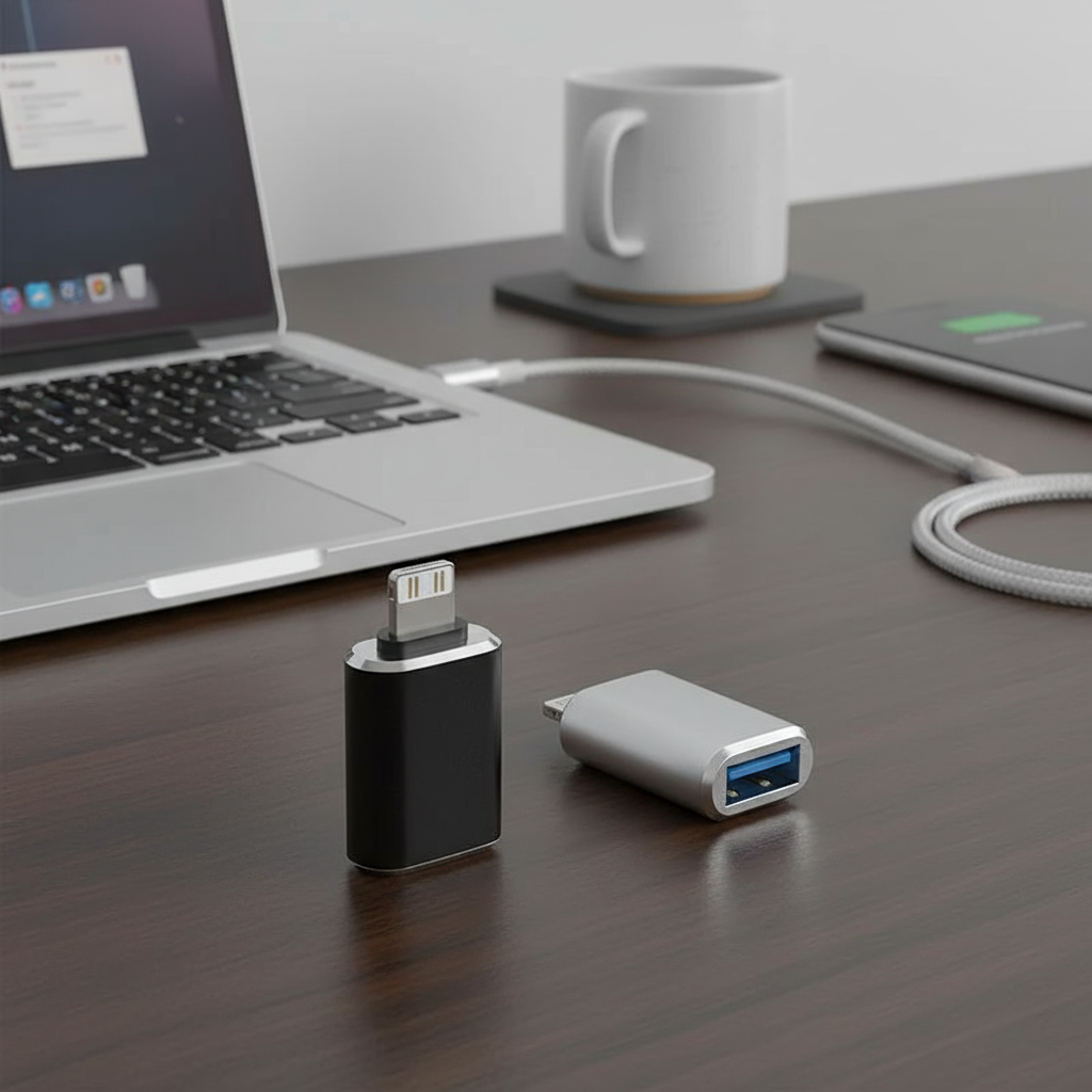 ตัวแปลง USB3.0 OTG สําหรับ iPhone iOS13 ขึ้นไป อะแดปเตอร์ถ่ายโอนข้อมูลดิสก์ U เมาส์ คีย์บอร์ด