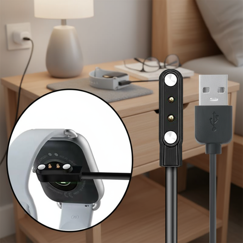 สายชาร์จสมาร์ทวอทช์แม่เหล็ก, สาย USB 2 ขา, อะแดปเตอร์ชาร์จสําหรับ GS10/FA58/Y68/MW08/GT1/GT2/GT3/HW1