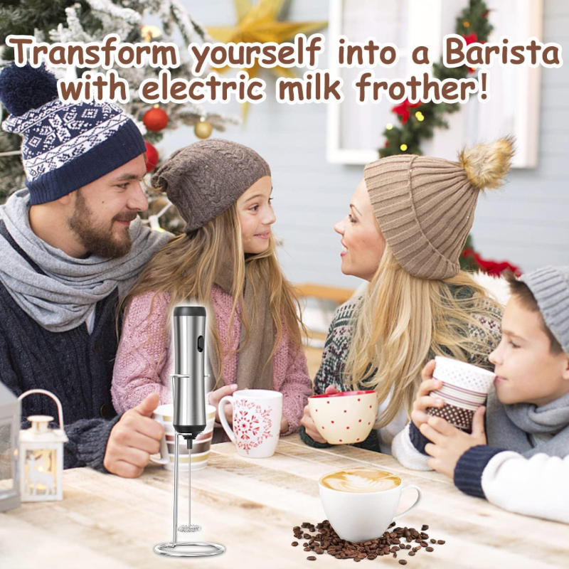 เครื่องตีฟองนมไฟฟ้า USB ชาร์จมือถือกาแฟ Frother สําหรับ Cappuccino ช็อกโกแลตร้อน ราคา ถูกที่สุด ดีลบีเคเค แกลเลอรีภาพที่ 5