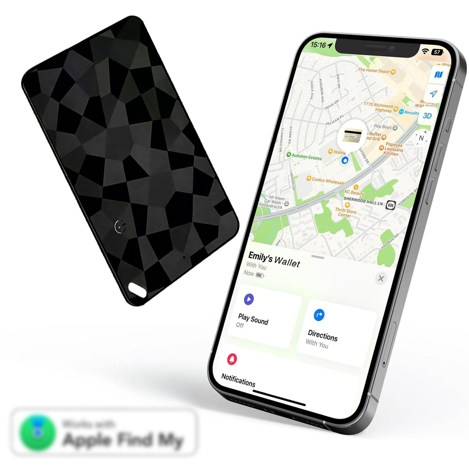 สําหรับ Air Tag กระเป๋าสตางค์ Tracker Card ,IP68 กันน้ํา Bluetooth Tracker Smart Finder,ทํางานร่วมกับ Apple Find My, สําหรับ air tag Card Locator (iOS เท่านั้น) ติดตามสําหรับกระเป๋าสตางค์, Passport