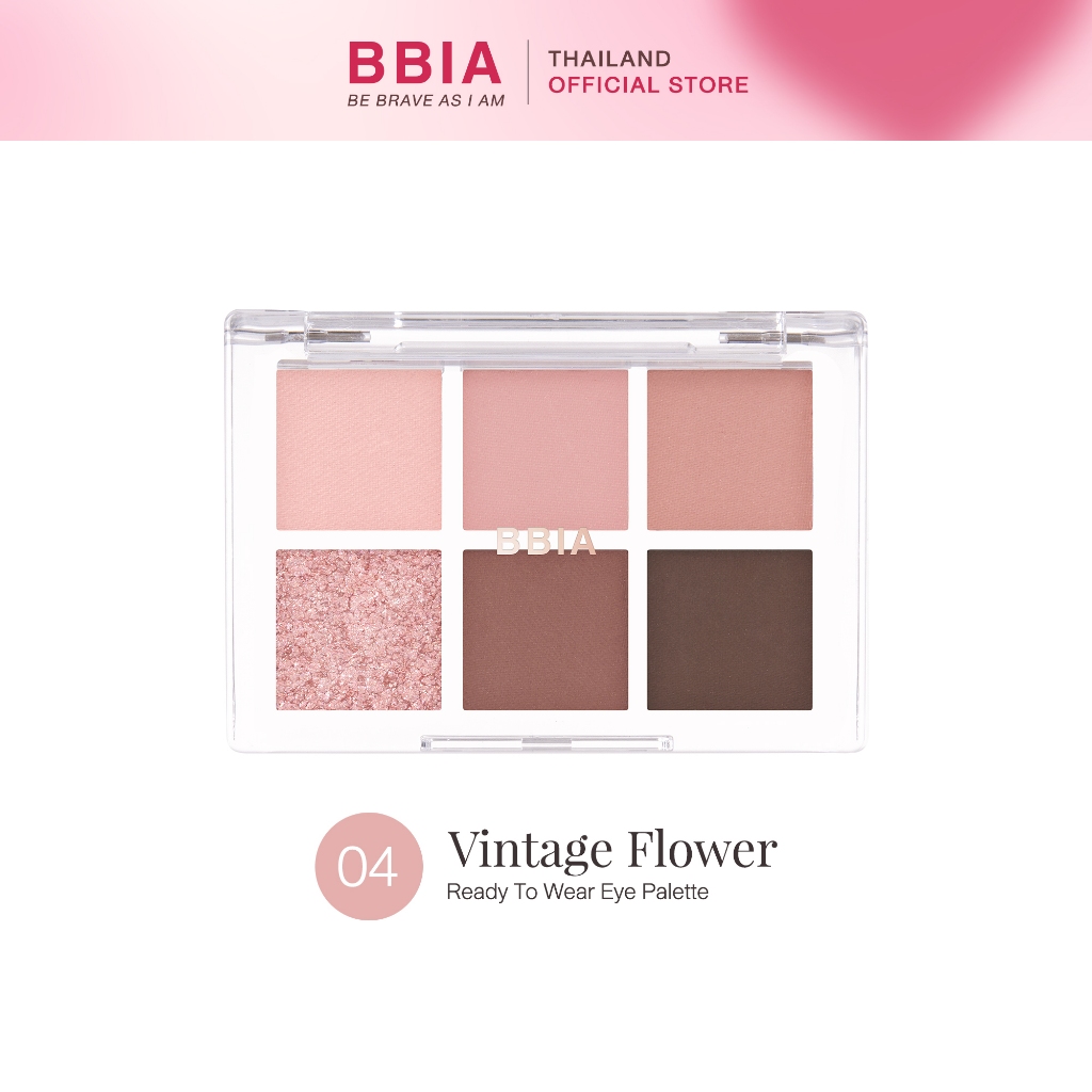 Bbia Ready To Wear Eye Palette อายแชโดว์พาเลตต์ 6 เฉด เนื้อแมตต์และชิมเมอร์