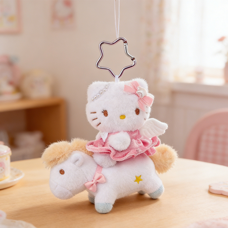 MINISO  ซานริโอ เฮลโล คิตตี้ ลิตเติ้ล เพกาซัส ซีรีส์ – น่ารัก นุ่มนิ่ม และพวงกุญแจ (สไตล์เฮลโลคิตตี้ เพกาซัส) ขนาด 16 ซม. × 8 ซม. ราคา ถูกที่สุด ดีลบีเคเค แกลเลอรีภาพที่ 5