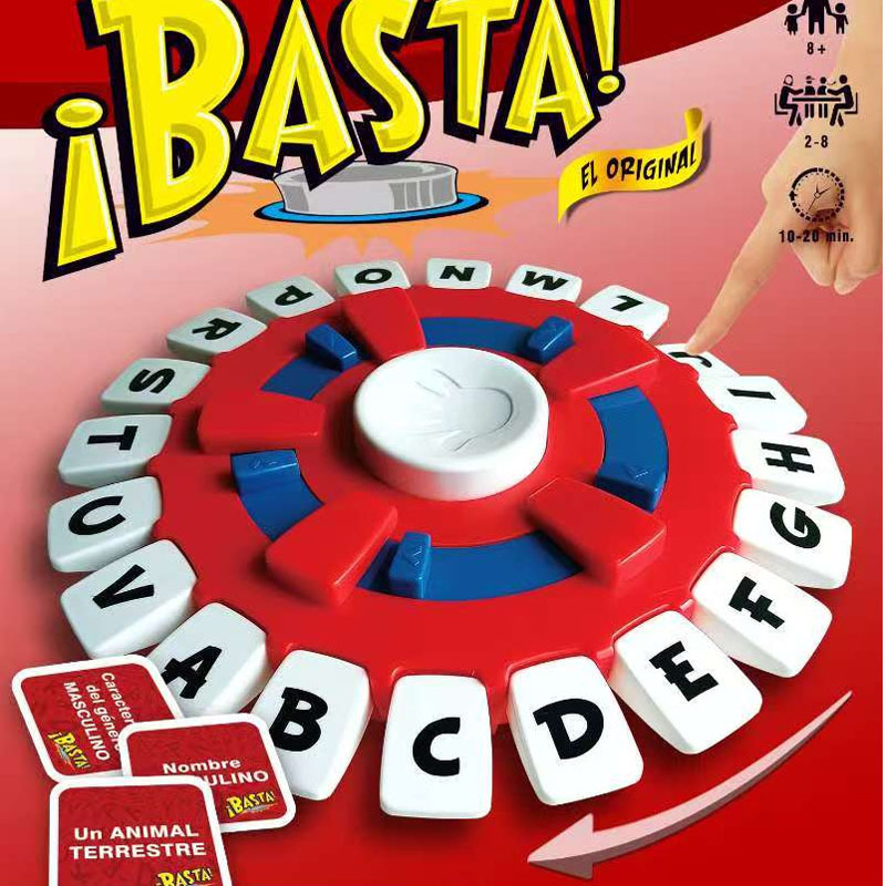 Basta Word Game Word Hunting Board Game Letter Press Timer Toy The Final Item ของขวัญรับปริญญา Quick-Response ผู้เล่นหลายคนเกมสําหรับเด็กผู้ใหญ่ 2 + ผู้เล่น