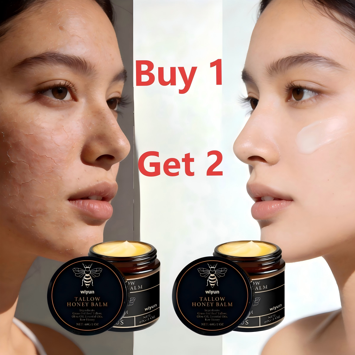 ฮันนี่ บัตเตอร์ เฟซ บอดี้ ครีม 60G | เนื้อตื้น | สเนล คอลลาเจน ครีม | น้ํายาขจัดจุดด่างดํา | ข้อเสนอ