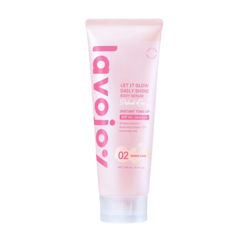 Lavojoy Let It Glow Daily Shine Body Serum กันแดดโทนอัพ ปรับผิวกระจ่างใส พร้อมบำรุงผิว SPF20 PA++ ขนาด 180 ml