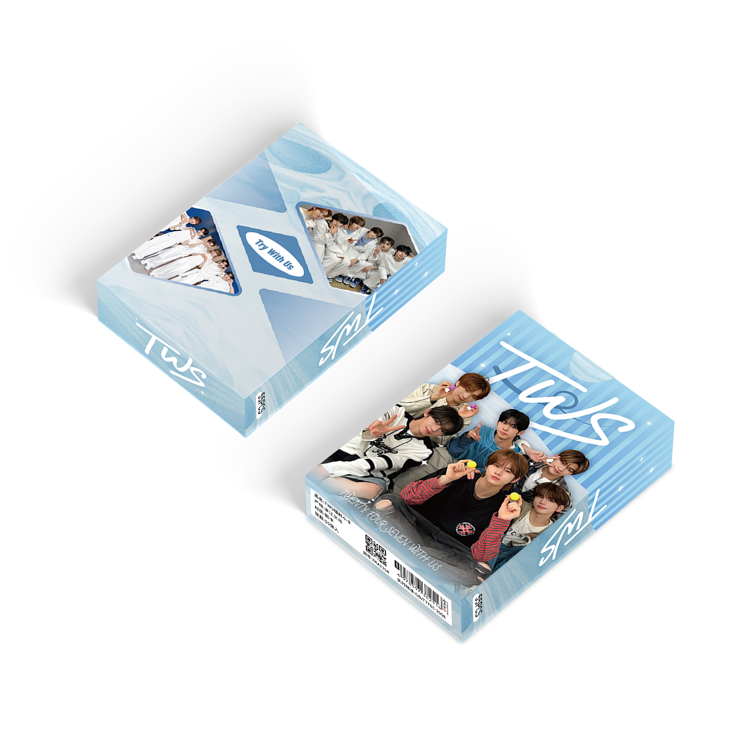 ชุดโฟโต้การ์ด TWS 55 ชิ้น การ์ดโลโม Kpop ของขวัญสําหรับแฟนเพลง