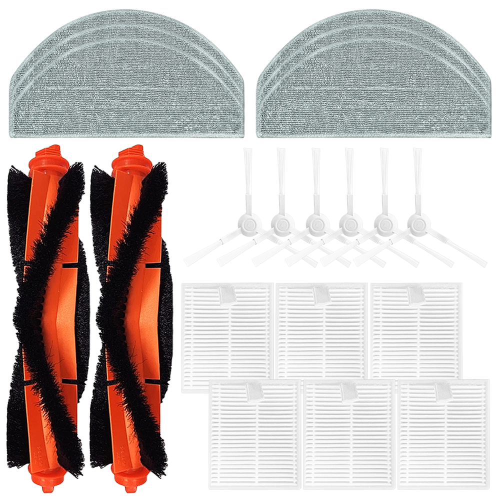 อะไหล่ทดแทนสําหรับหุ่นยนต์ดูดฝุ่น Xiaomi E10 E10C E12 B112/Mijia 3C Plus C103 ประกอบด้วย แปรงหลัก, แ