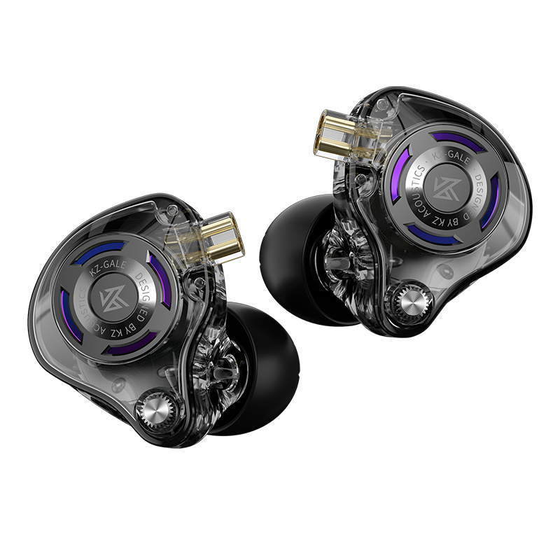 หูฟังเกมมิ่ง KZ Gale หูฟังอินเอียร์เสียงเบสลึก HiFi สวมใส่สบาย หูฟังมีสายไม่มีไมโครโฟน IEM สําหรับ P