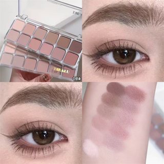 พาเลทตา DIKALU 12 สี คอนกรีด พาเลตต์สําหรับตาชั้นเดียว ฤดูร้…