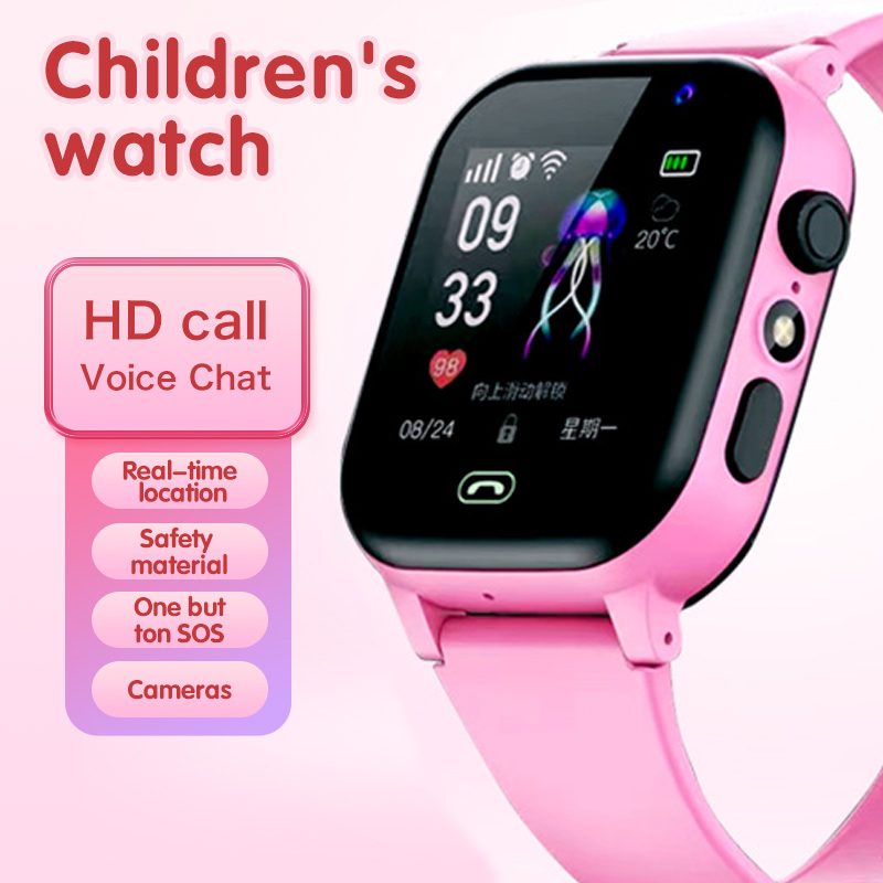 สมาร์ทวอทช์สําหรับเด็กที่มีช่องใส่ซิมการ์ด โทรสองทาง ตําแหน่ง GPS เครือข่าย 4G