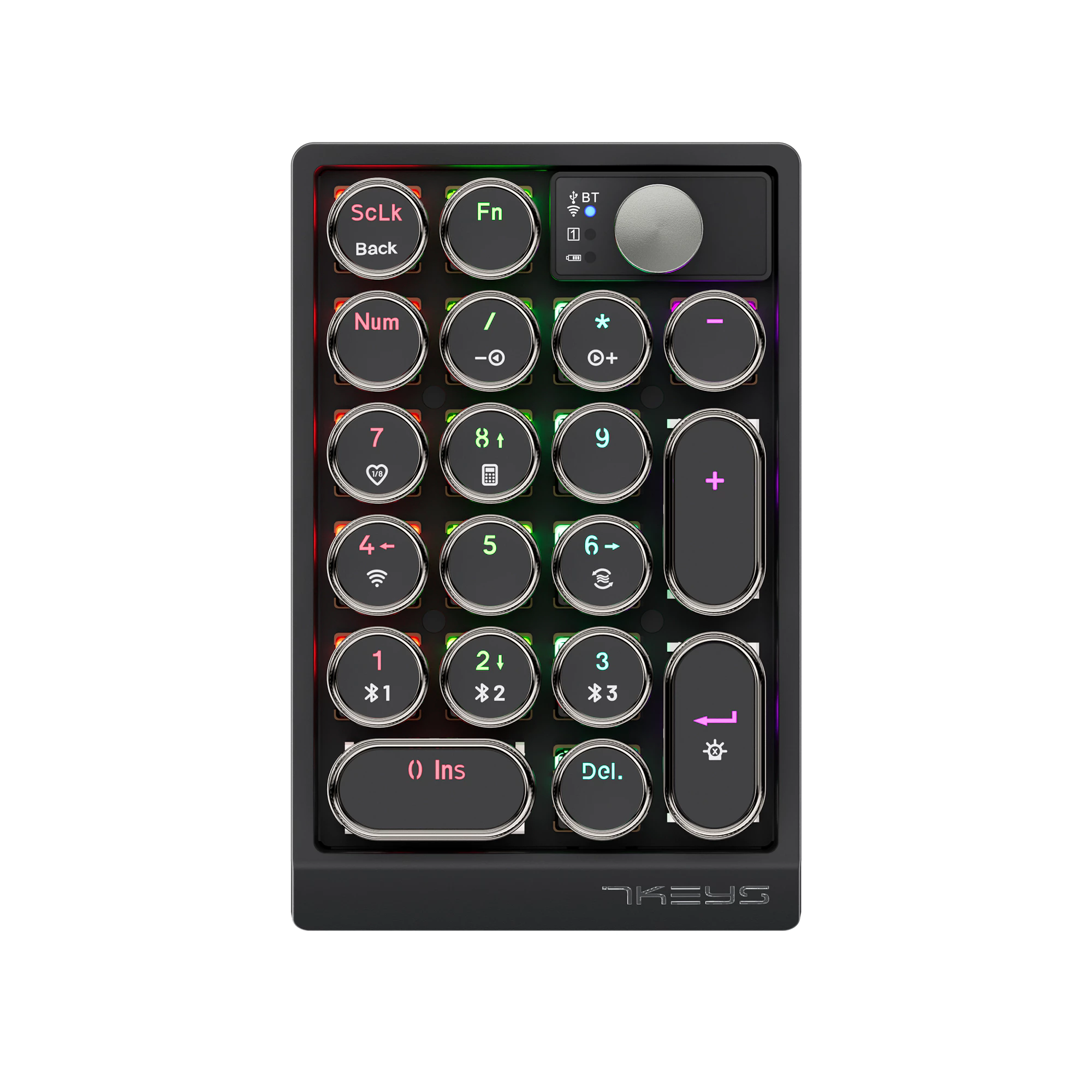 คีย์บอร์ดแมคคานิคอลไร้สาย บลูทูธ พร้อม Numpad และไฟ RGB thumbnail 6