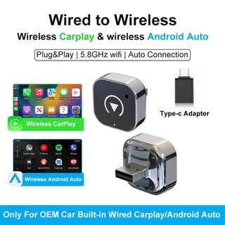อะแดปเตอร์ CarPlay ไร้สายใหม่การเชื่อมต่ออัตโนมัติอย่างรวดเร็ว Universal Premium Mini Box Plug And Play