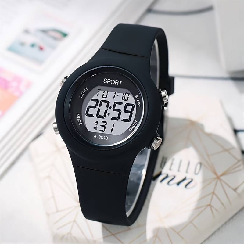 Back To School Summer Kids Digital Watch จอแสดงผล LED Date Timer Night Light Gift ราคา ถูกที่สุด ดีลบีเคเค แกลเลอรีภาพที่ 5